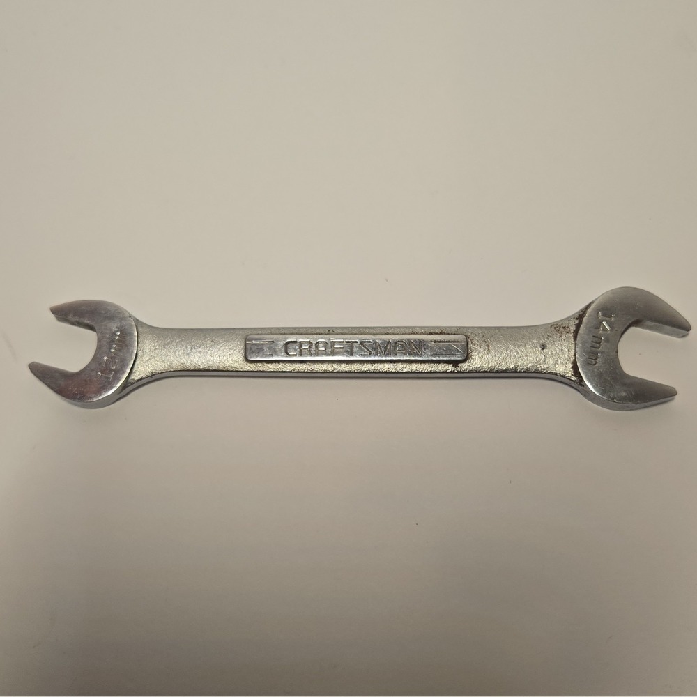 Vintage Craftsman Tools 44506 -V- Series Metric Open End Wrench 12mm x 14mm USA